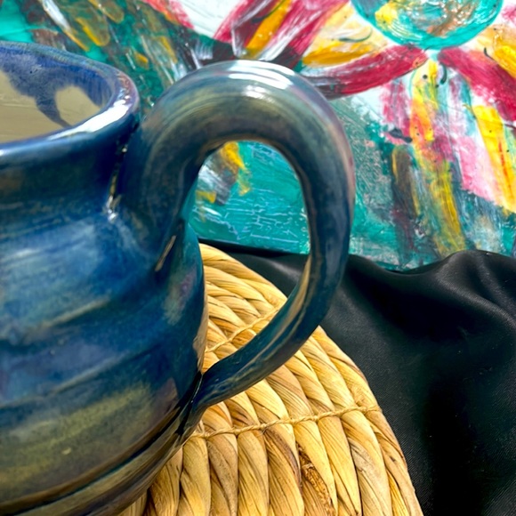 Pottery Pitcher Signed - Picture 3 of 12